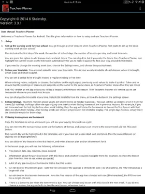 Teachers Planner android App screenshot 0