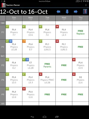 Teachers Planner android App screenshot 5